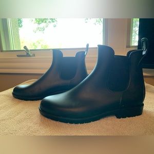 Black Rubber Booties Size 8